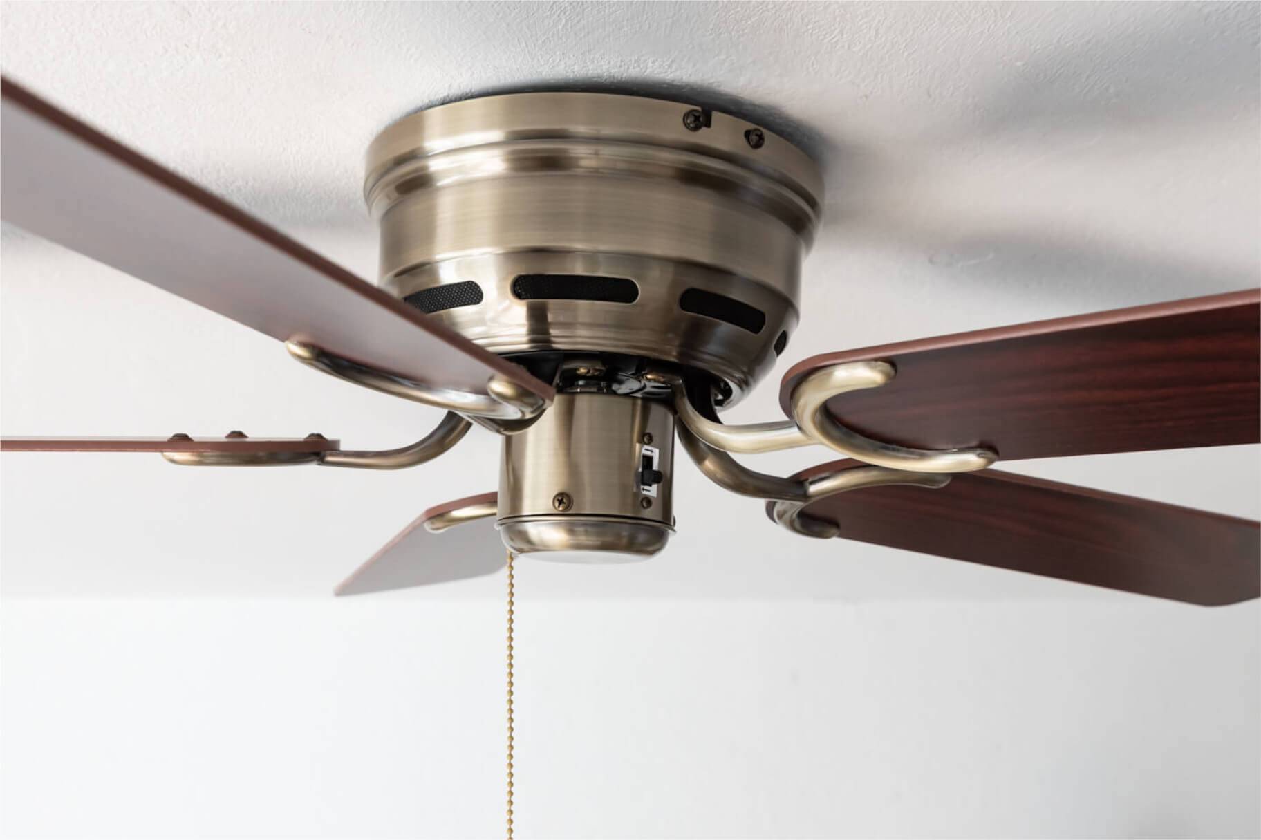 Deckenventilator Kisa Deluxe MA Rosenholz / Walnuss
