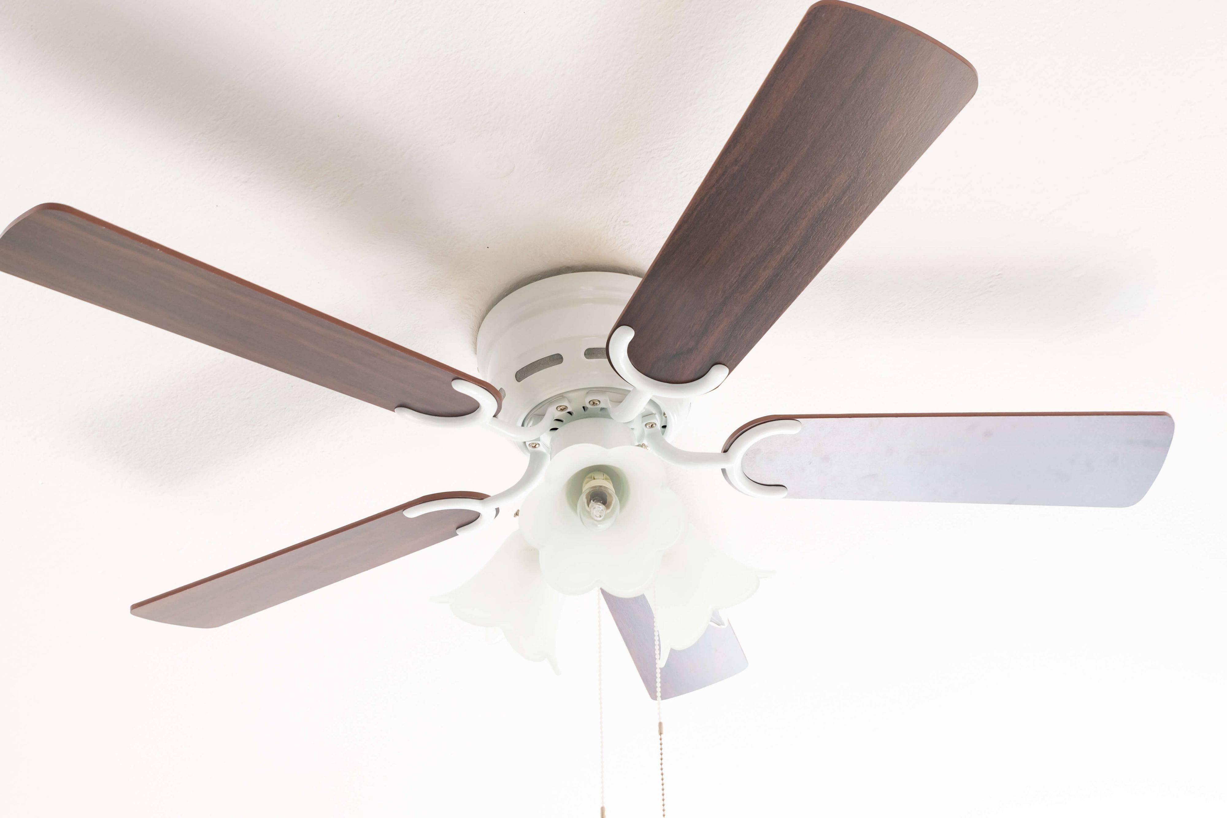Deckenventilator Kisa Deluxe WE Eiche / Walnuss mit Licht