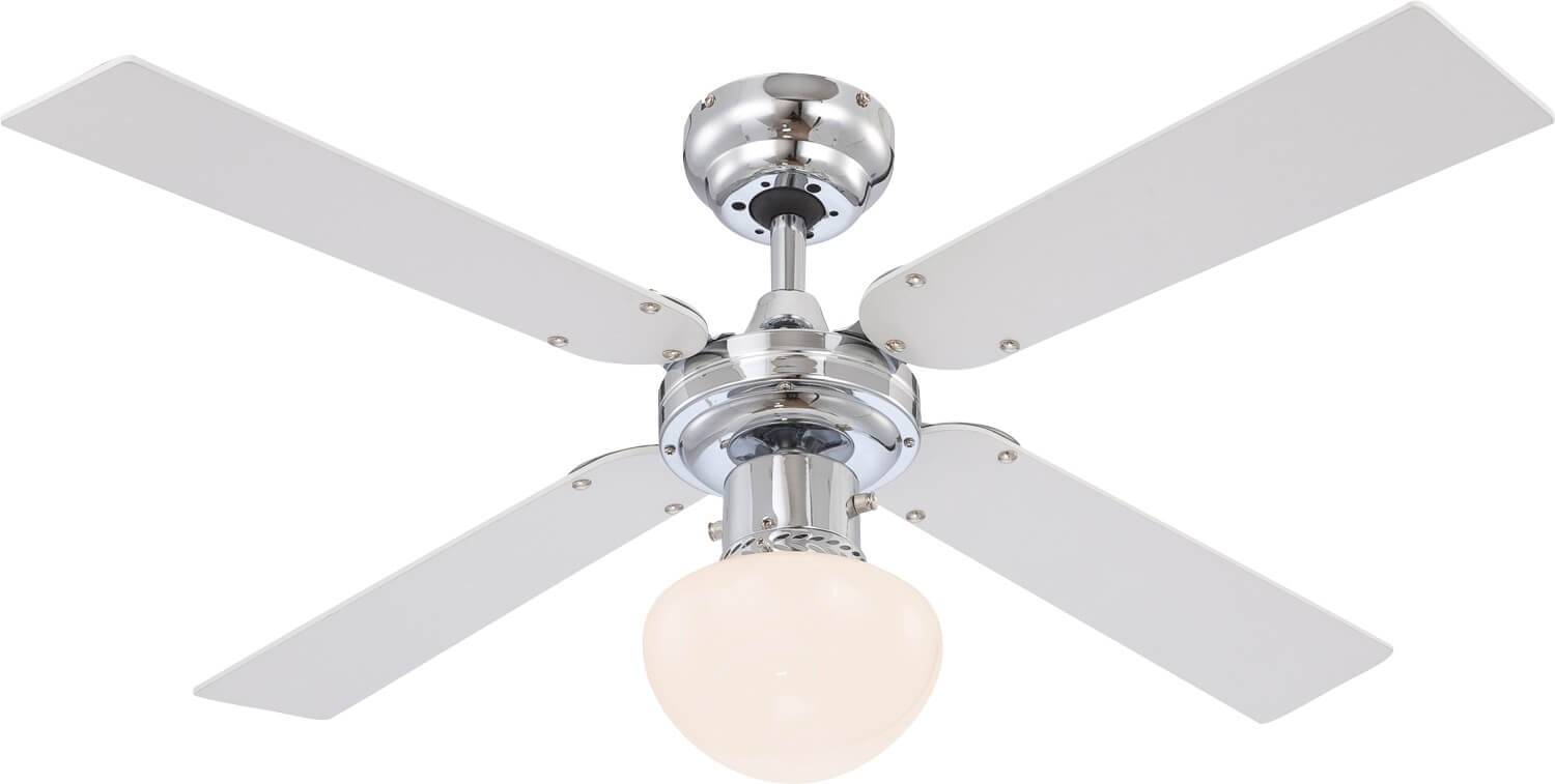 Deckenventilator Champion Silber 105 cm mit Licht