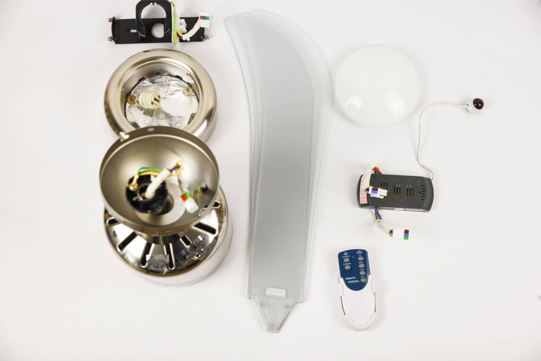 Deckenventilator Loft Transparent 112 cm mit Licht