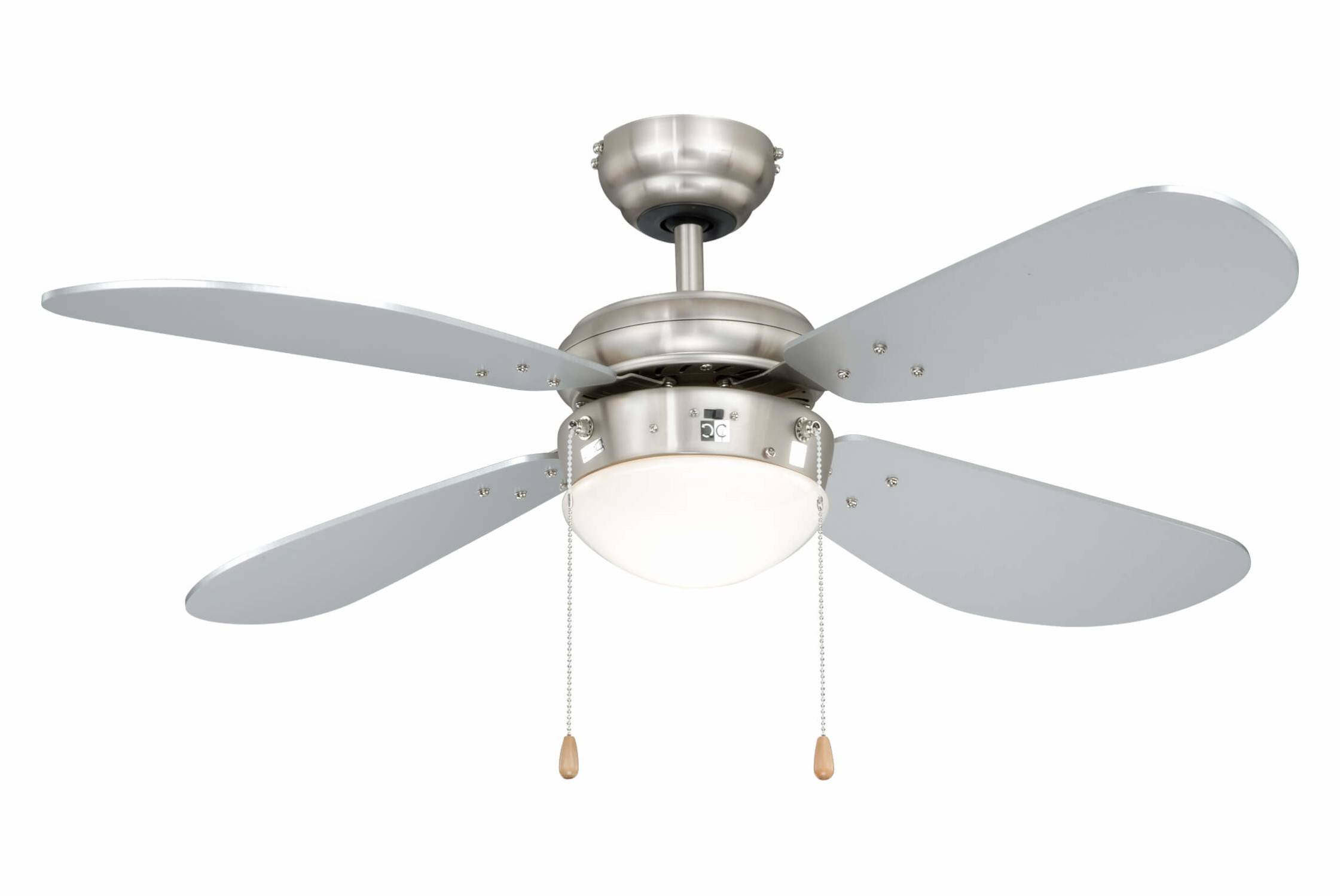 Deckenventilator Classic 105 cm Nickel / Silber
