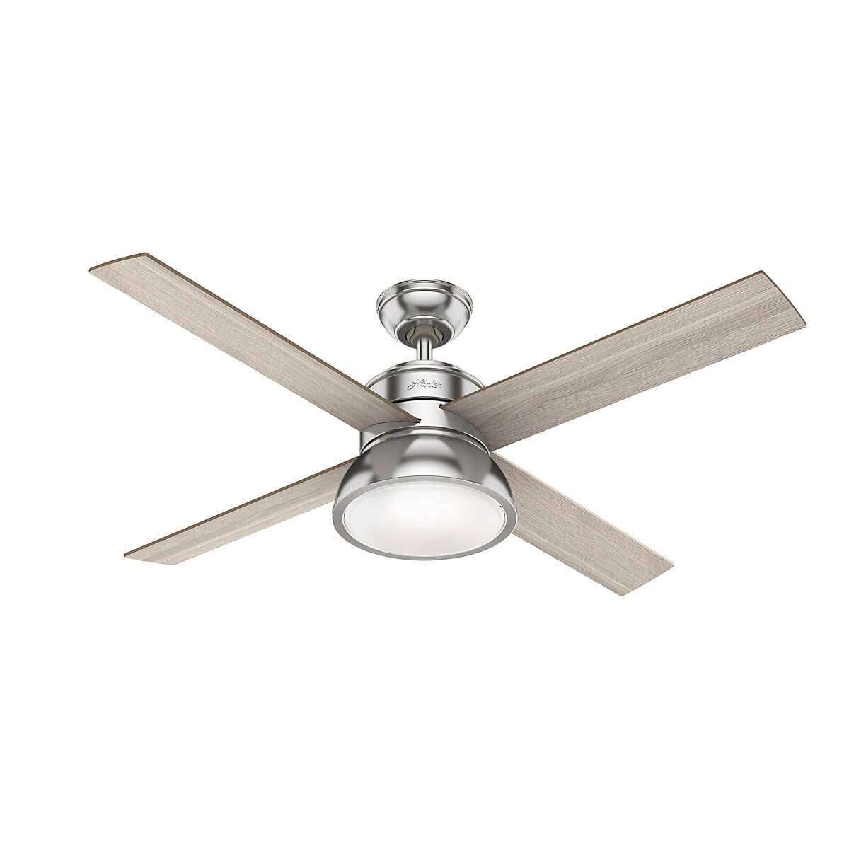 Deckenventilator Loki Nickel mit Licht & Fernbedienung