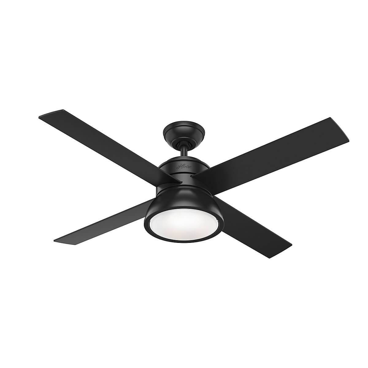 Deckenventilator Loki Schwarz mit Licht & Fernbedienung
