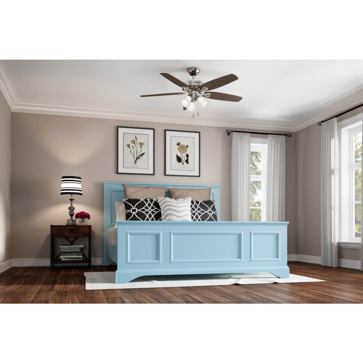 Deckenventilator Builder Plus Nickel mit Licht