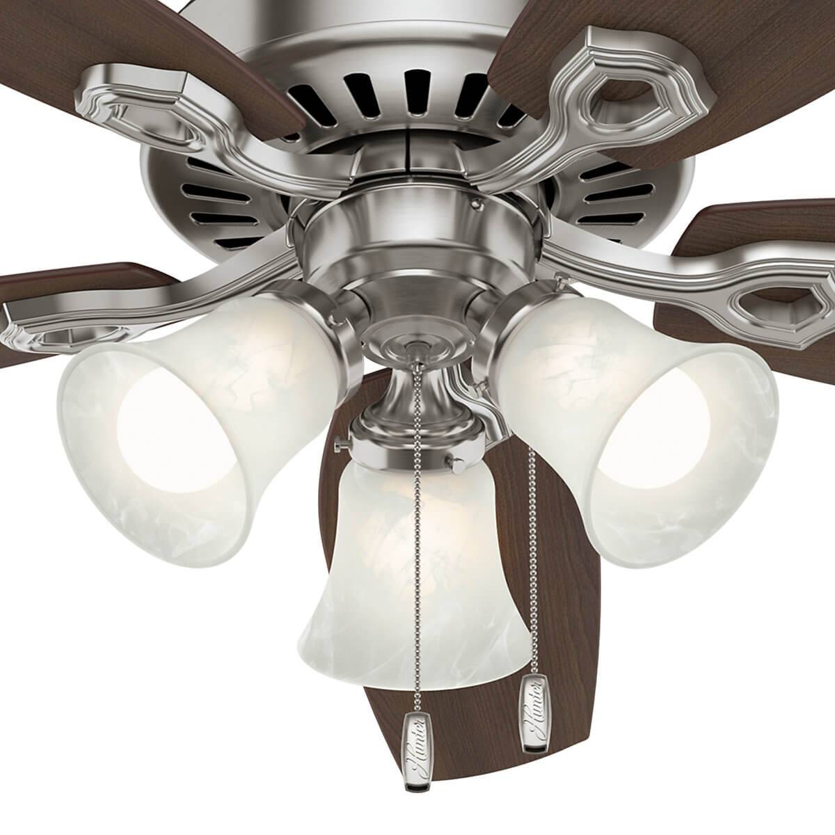 Deckenventilator Builder Plus Nickel mit Licht