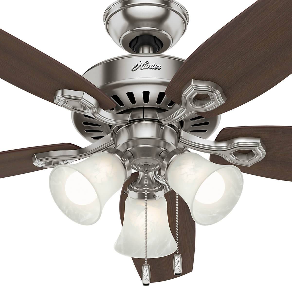 Deckenventilator Builder Plus Nickel mit Licht