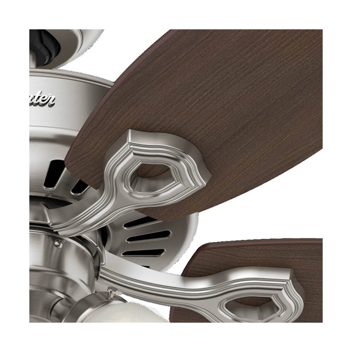 Deckenventilator Builder Plus Nickel mit Licht