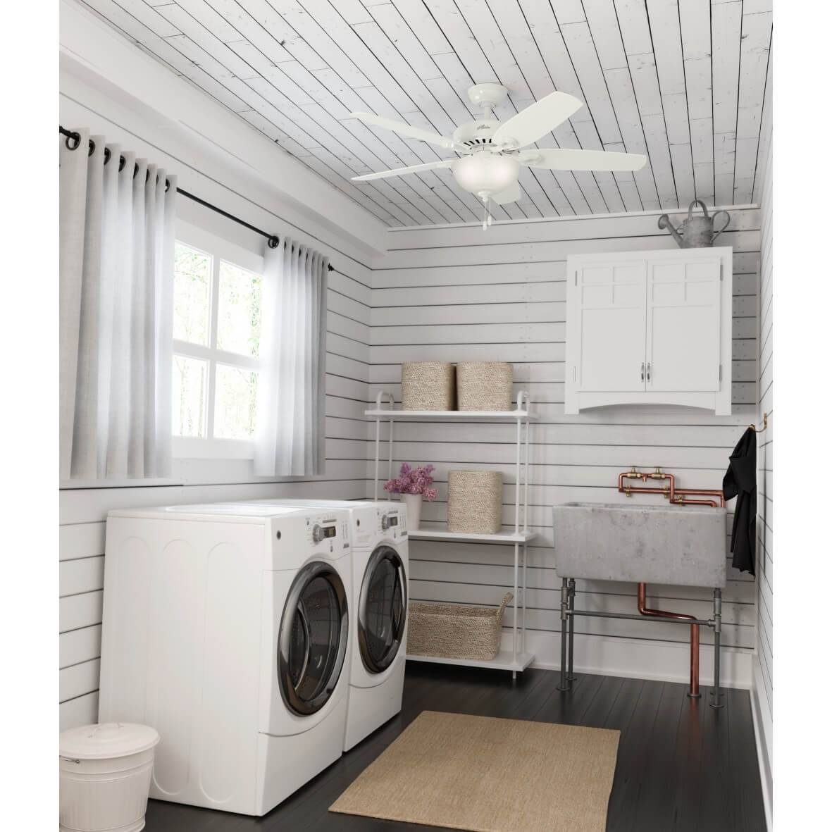 Deckenventilator Builder Deluxe Weiß mit Licht