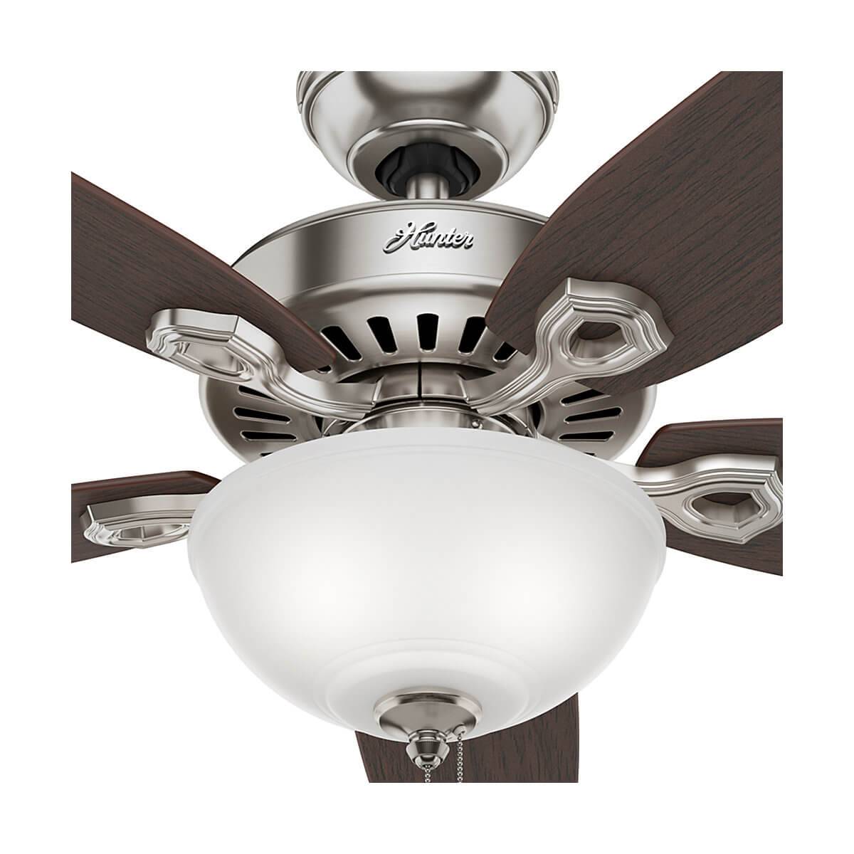 Deckenventilator Builder Deluxe Nickel mit Licht