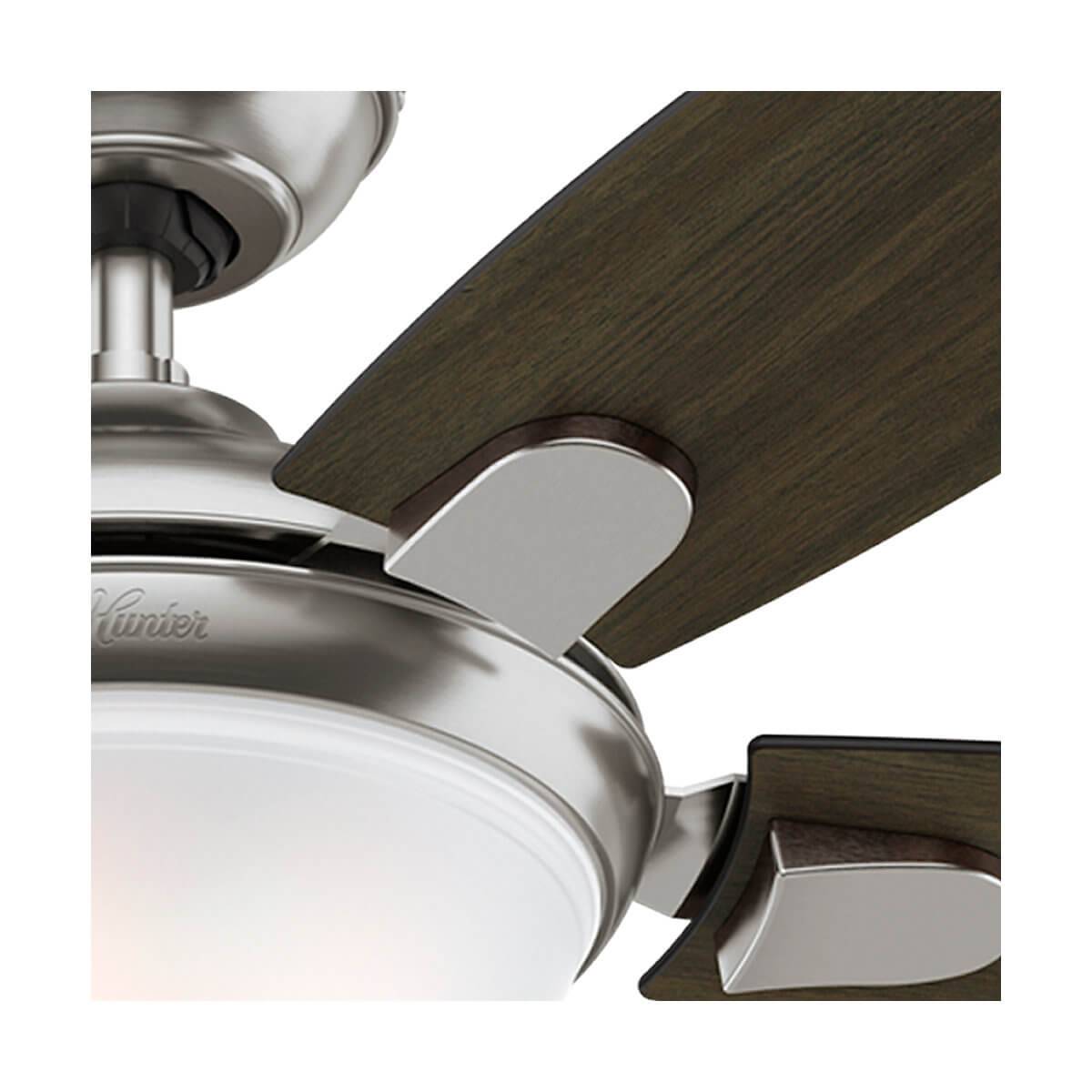 Deckenventilator Contempo Nickel mit Licht & Fernbedienung