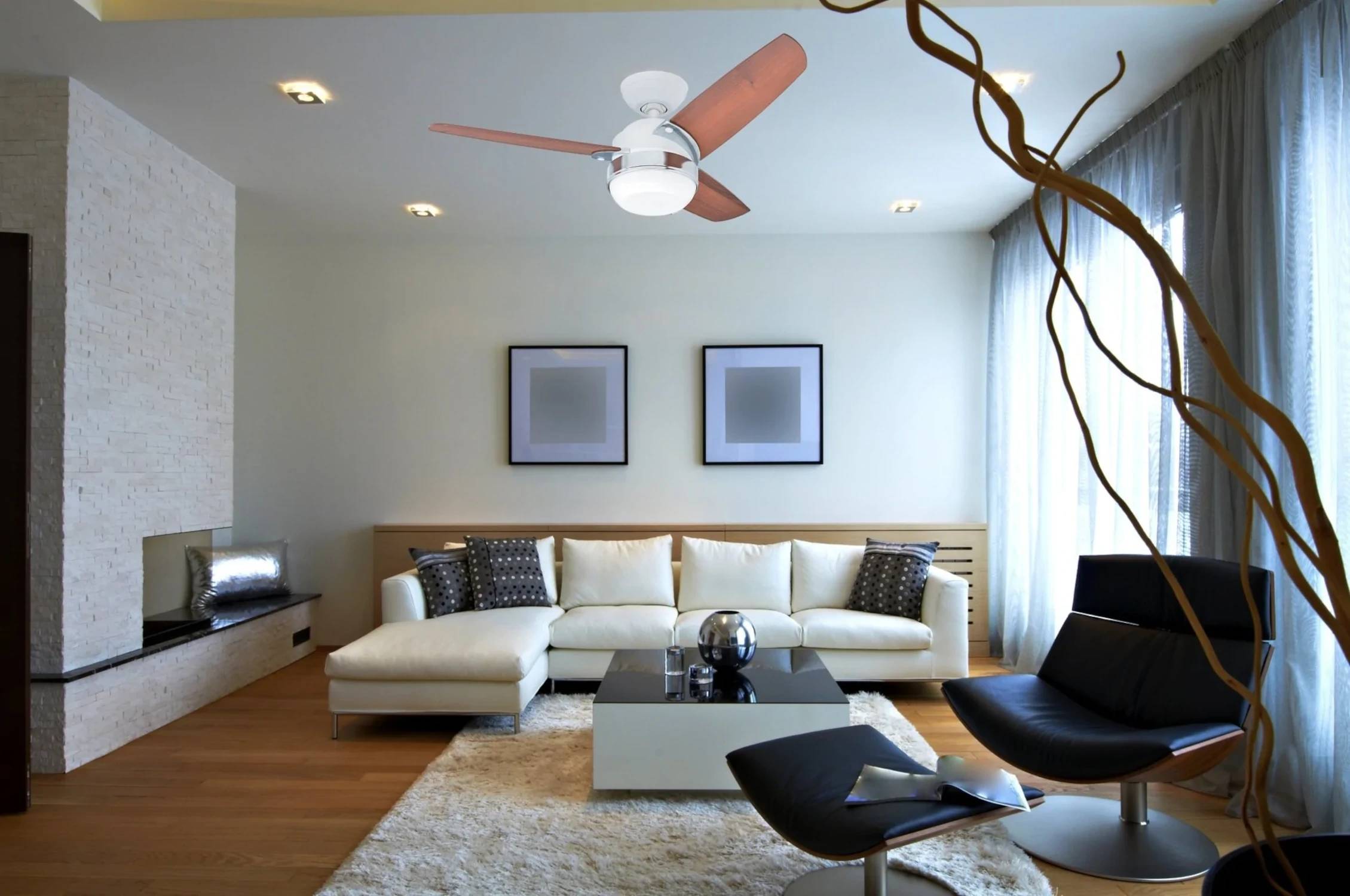 Deckenventilator Nova 107 cm mit Licht & Wandschalter