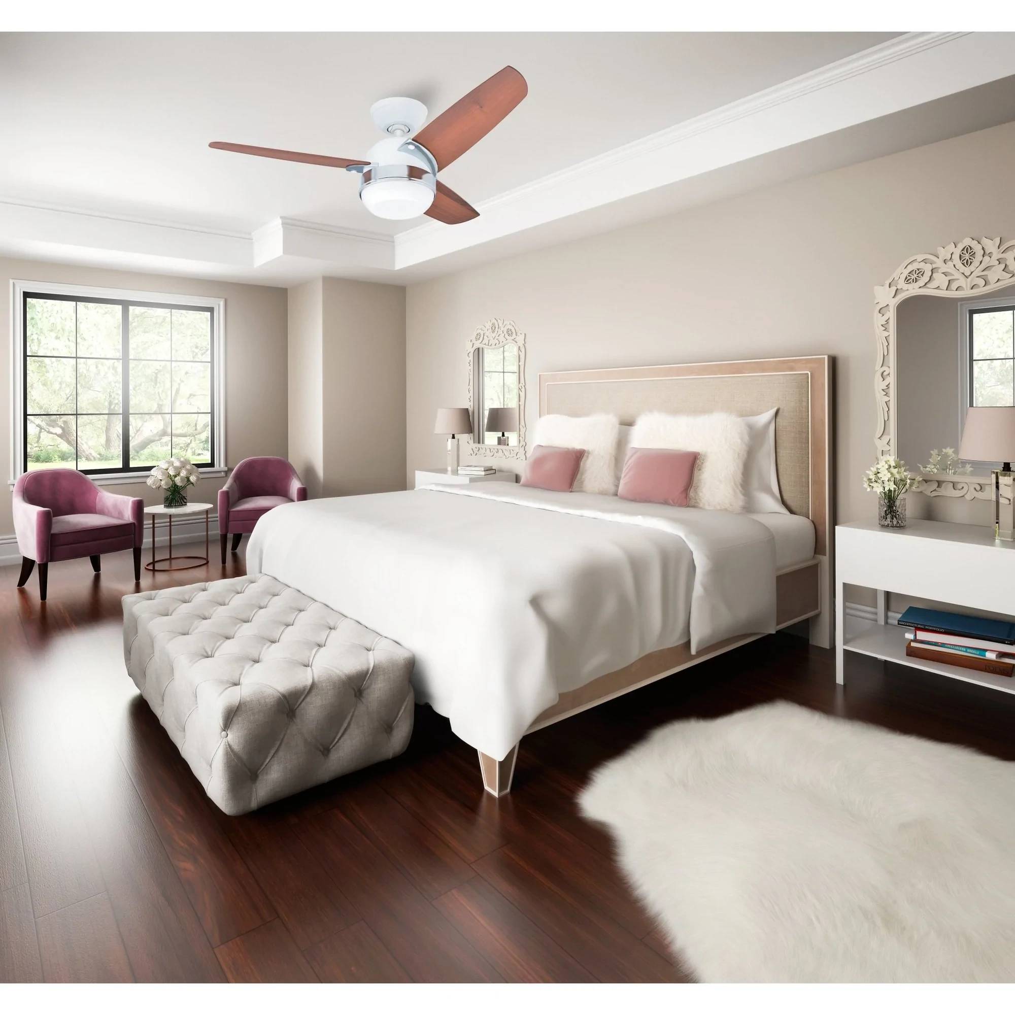 Deckenventilator Nova 107 cm mit Licht & Wandschalter