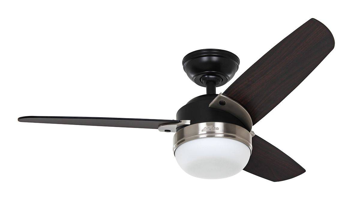 Deckenventilator Hunter Nova 107 Schwarz mit Licht