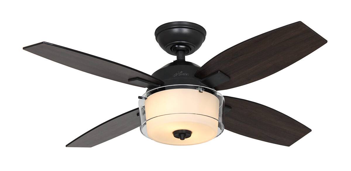 Deckenventilator Central Park Stahl mit Licht