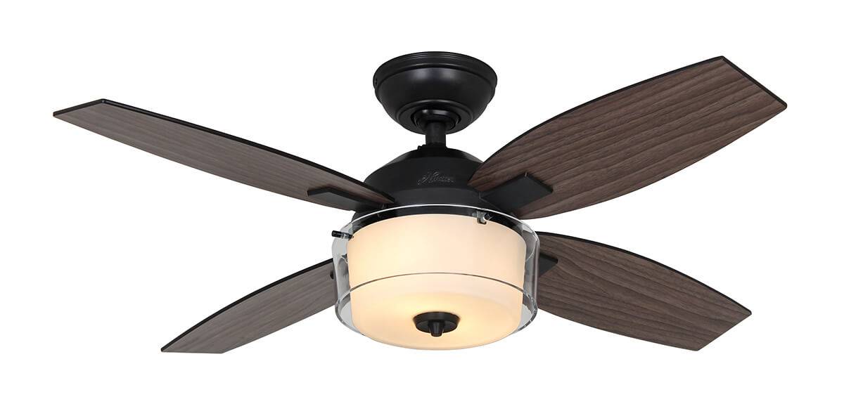 Deckenventilator Central Park Stahl mit Licht