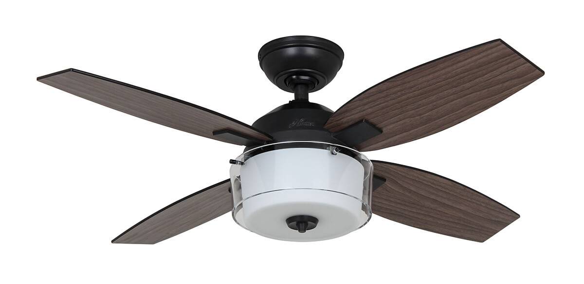 Deckenventilator Central Park Stahl mit Licht