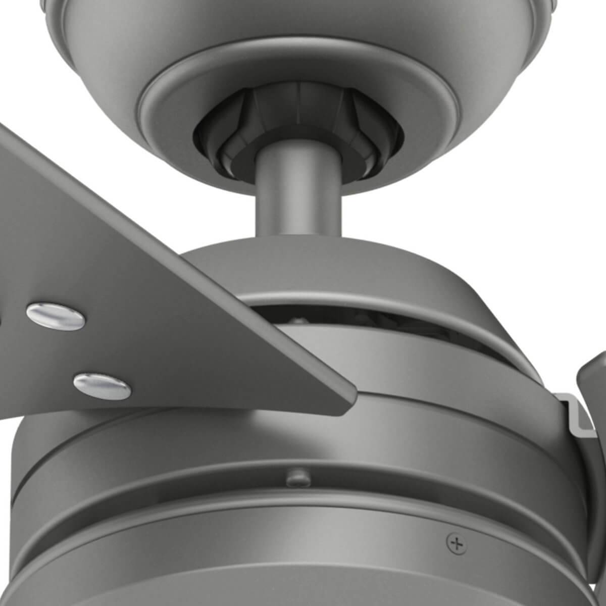 Deckenventilator Protos Silber 132 cm mit Wandschalter