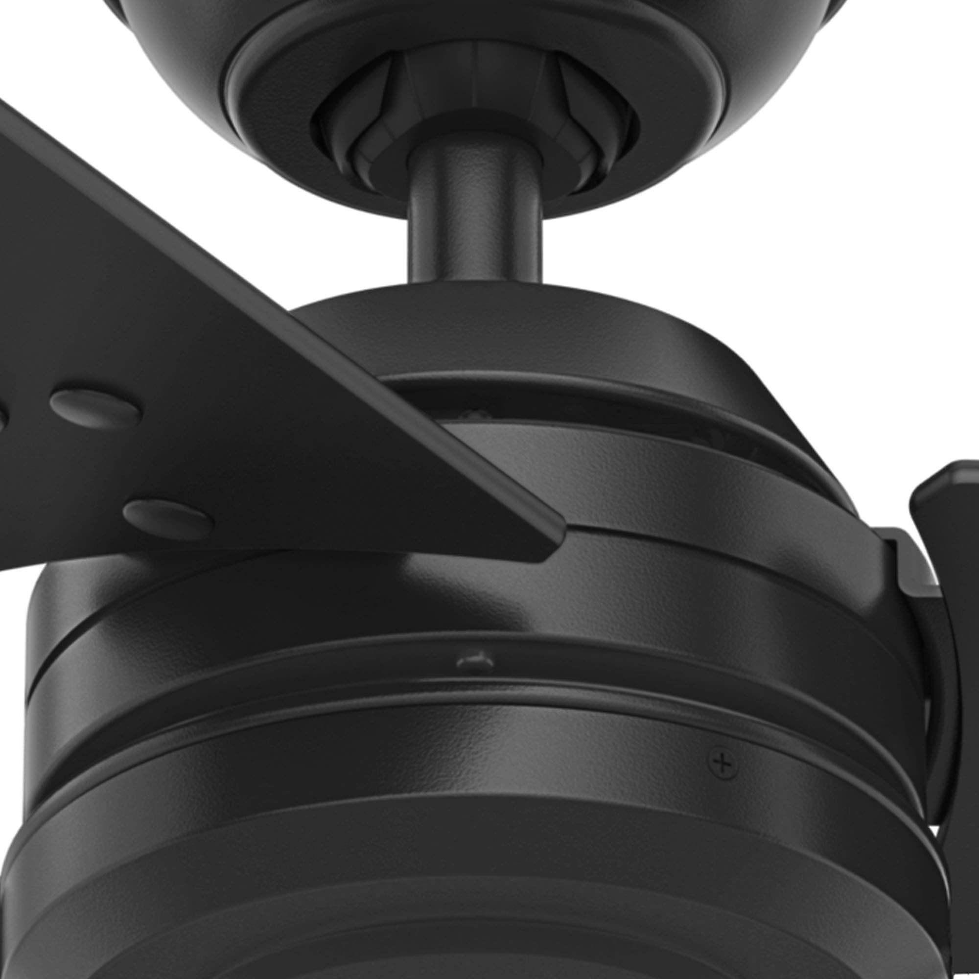 Deckenventilator Protos Schwarz 132 cm mit Wandschalter