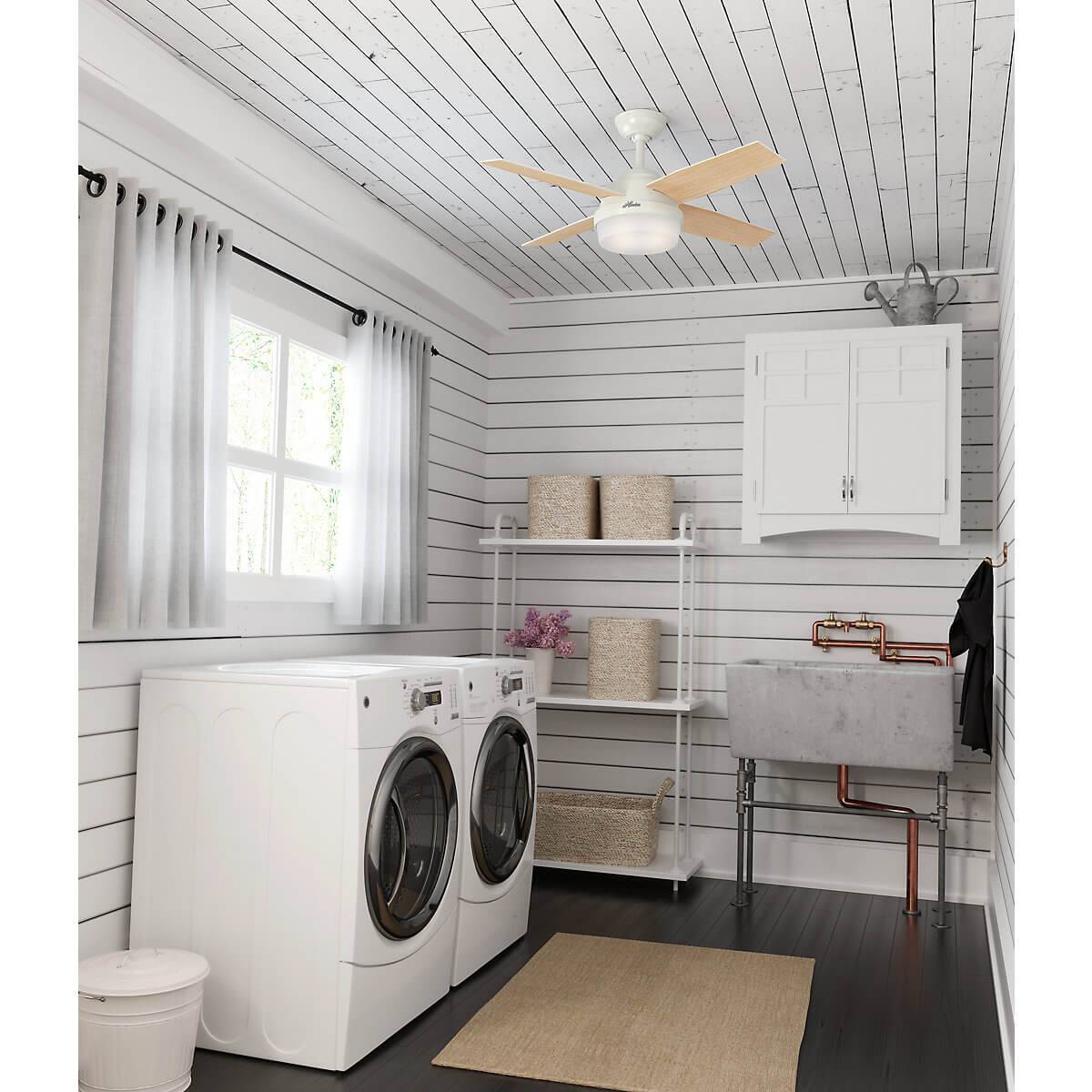 Deckenventilator Dante Weiß mit Licht & Fernbedienung