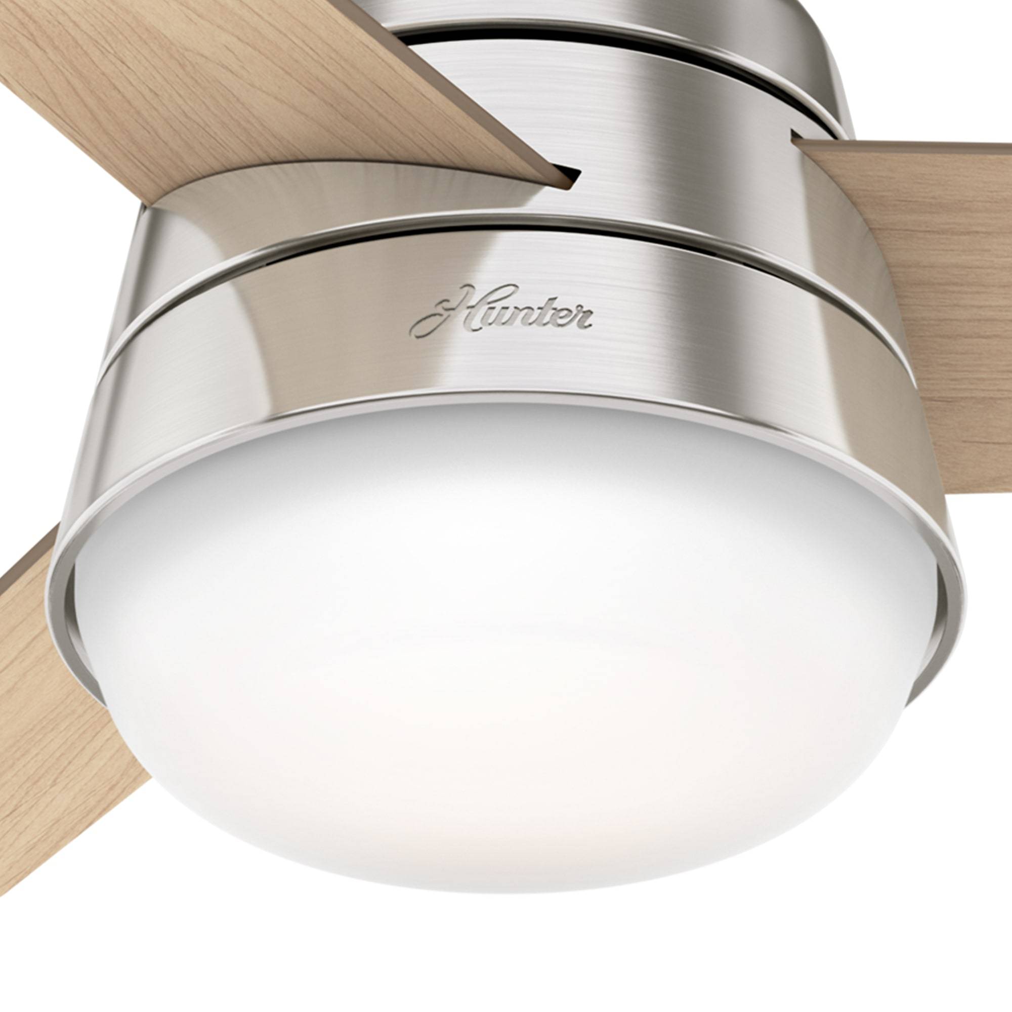 Deckenventilator Finley S Nickel mit Licht & Fernbedienung