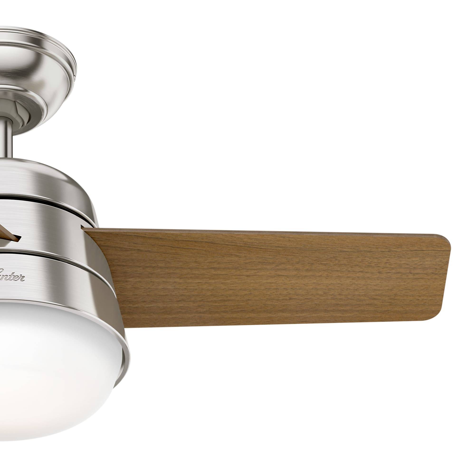 Deckenventilator Finley S Nickel mit Licht & Fernbedienung