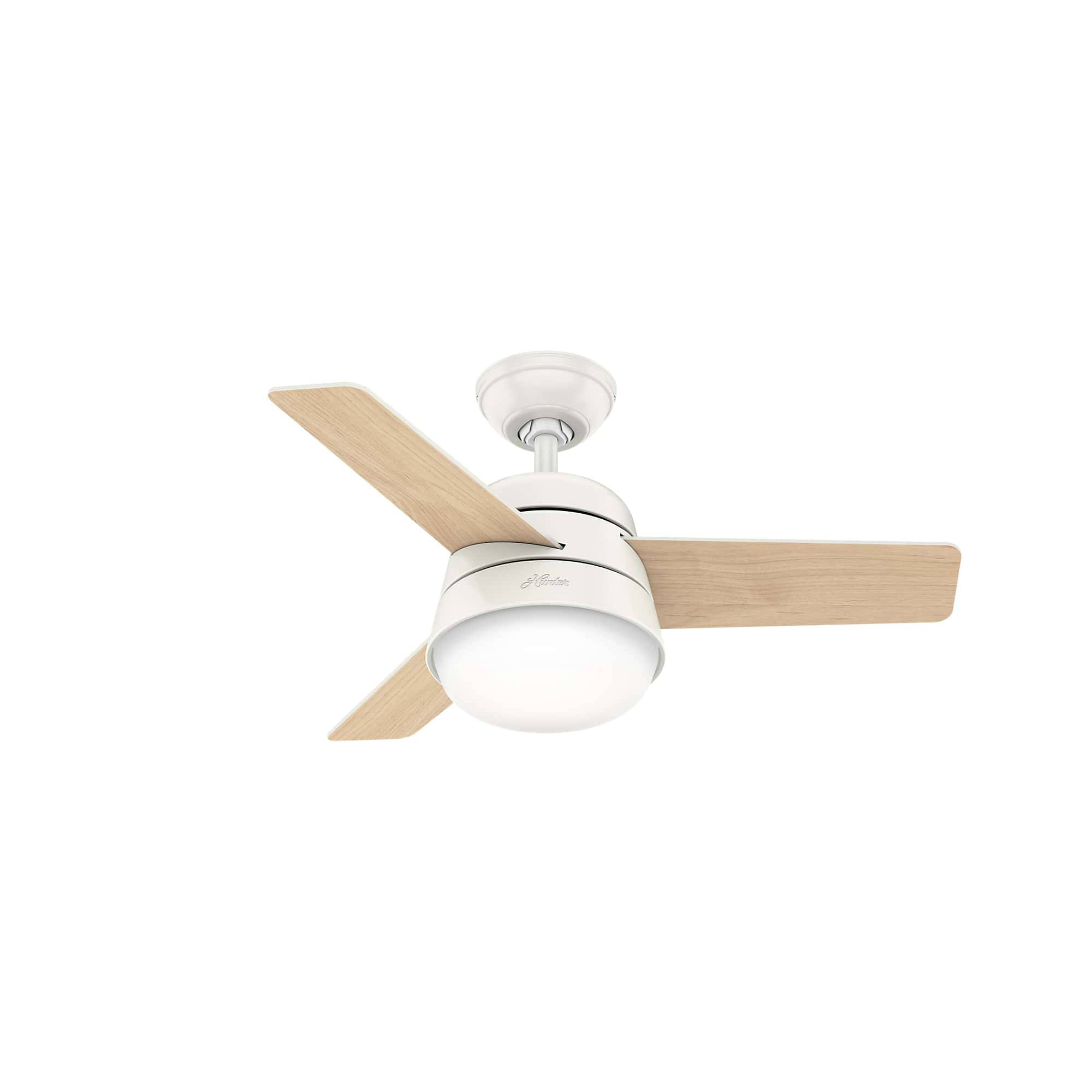 Deckenventilator Finley S Weiß mit Licht & Fernbedienung