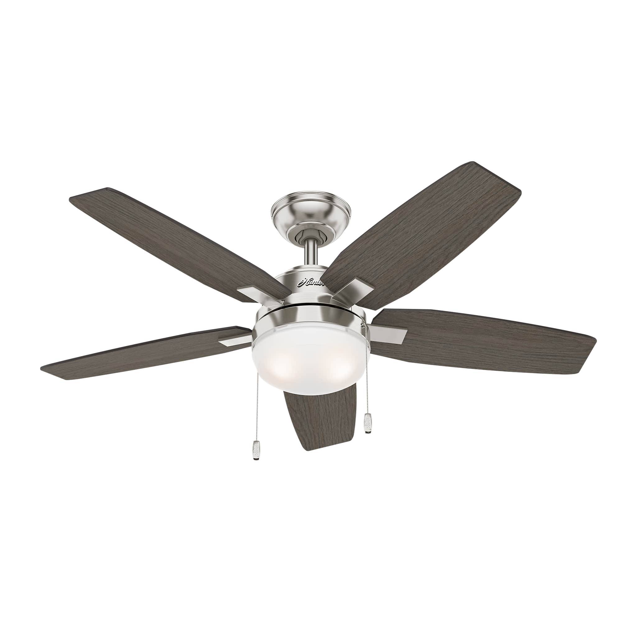 Deckenventilator Arcot Nickel 117 cm mit Licht