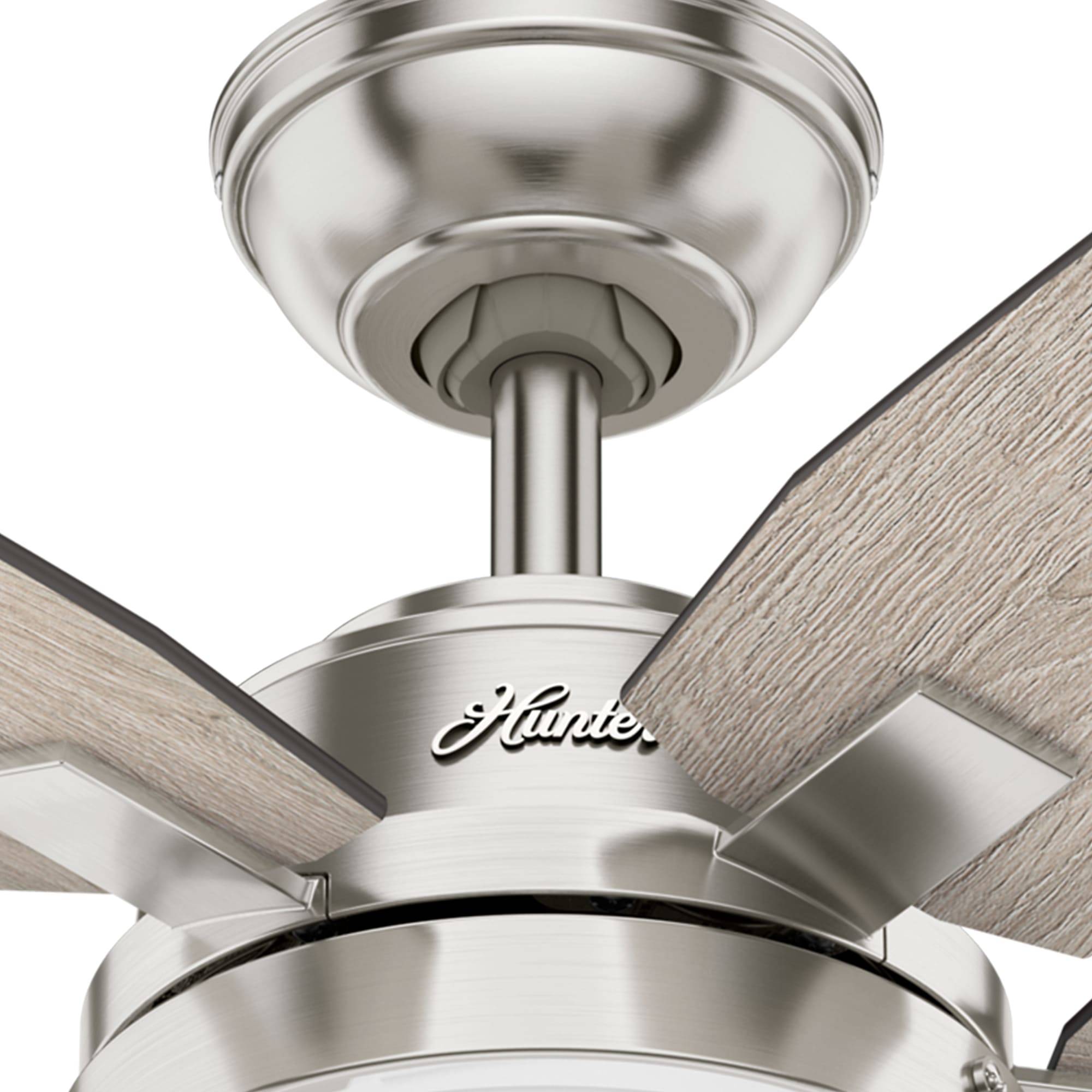 Deckenventilator Arcot Nickel 117 cm mit Licht