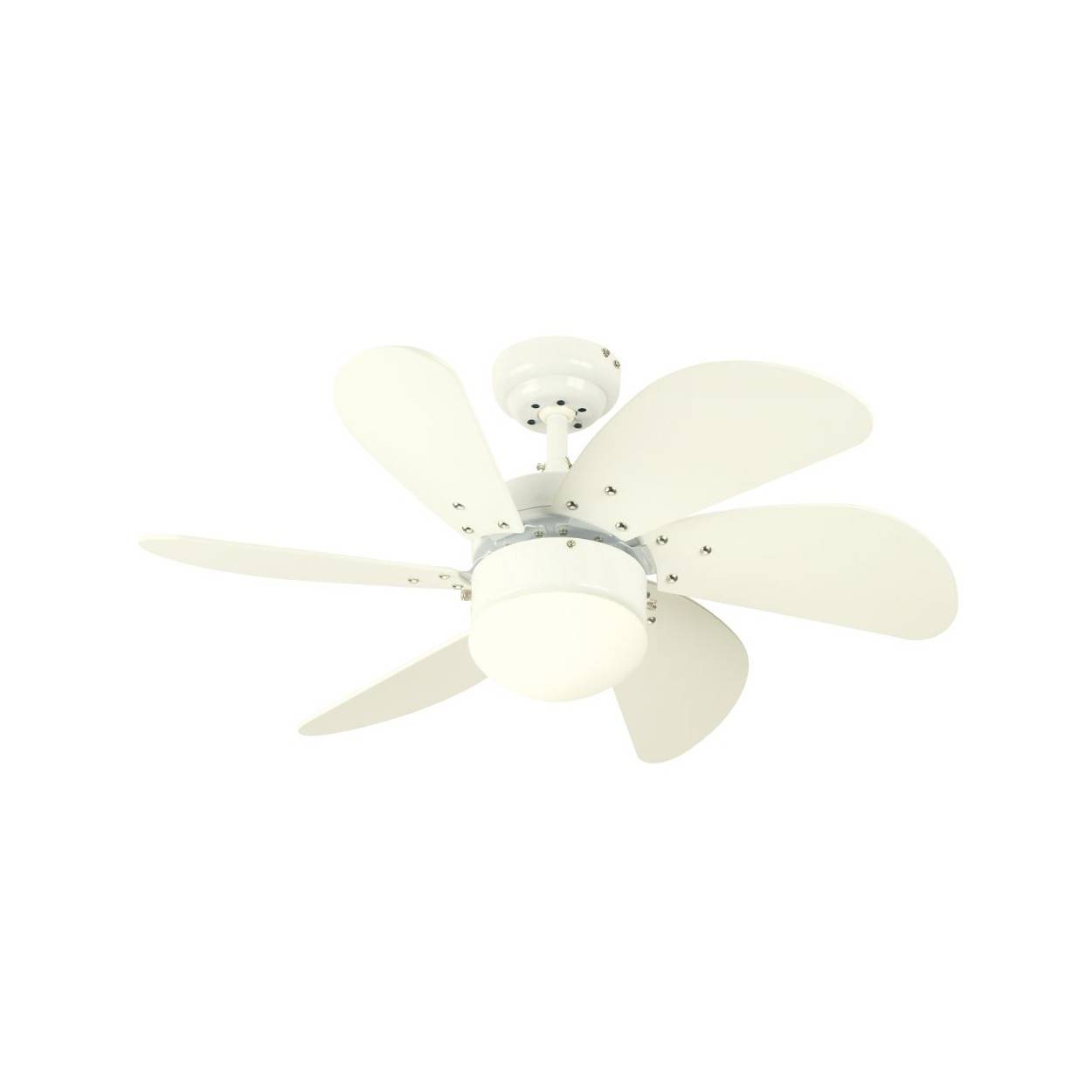 Deckenventilator Turbo Swirl Weiß 76 cm mit Licht