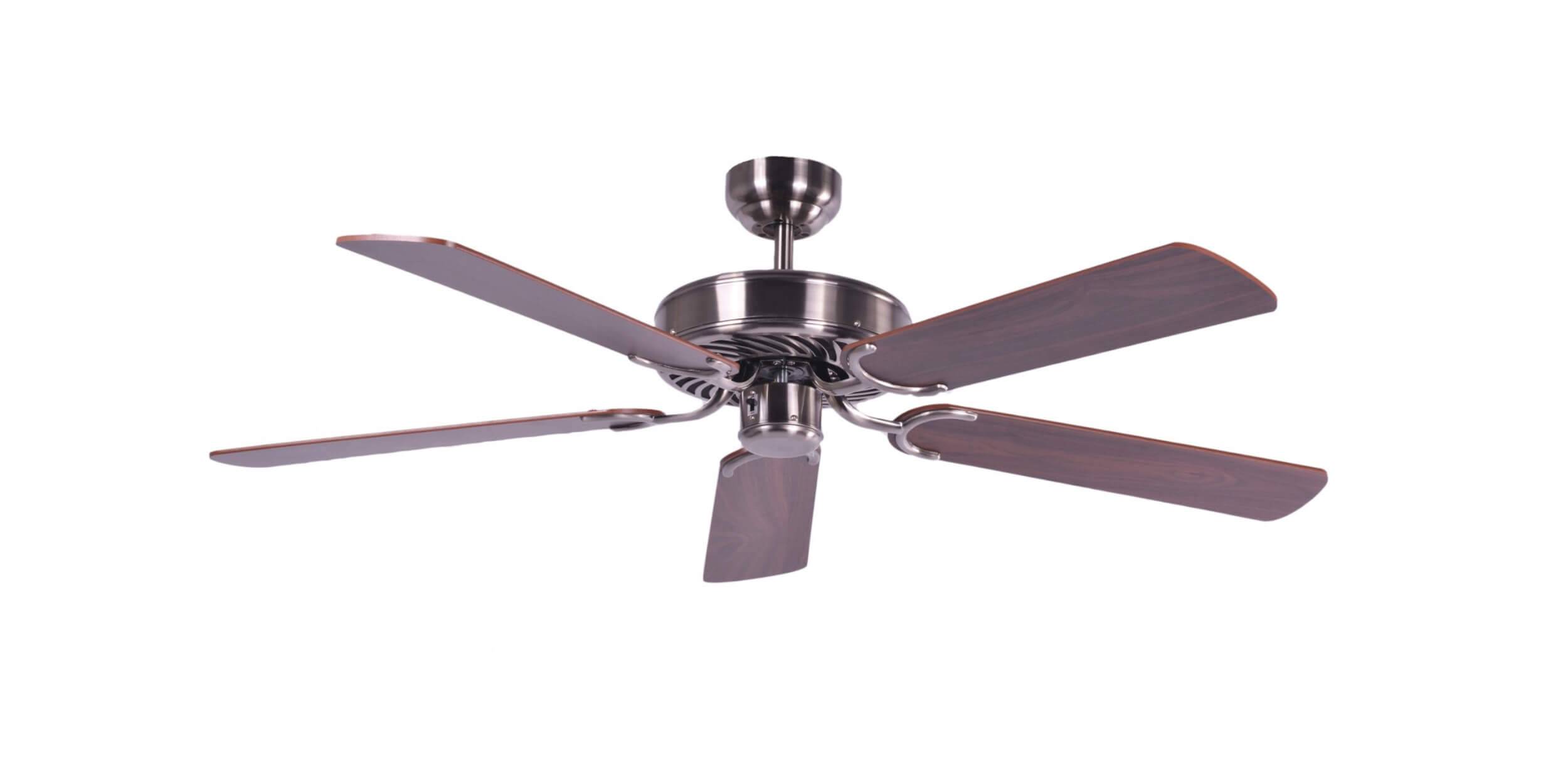 Deckenventilator Potkuri gealtertes Silber 132 cm
