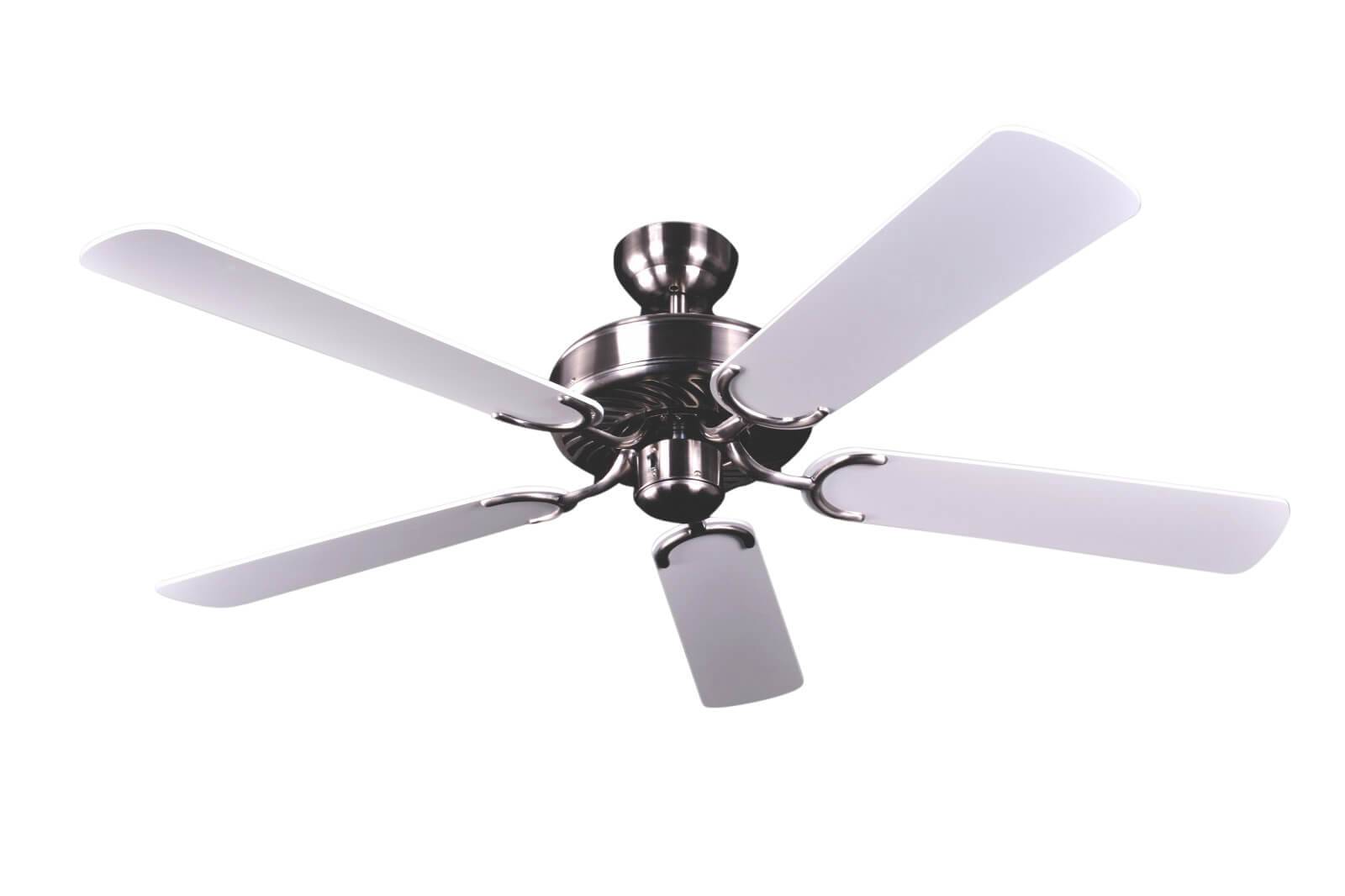 Deckenventilator Potkuri gealtertes Silber 132 cm