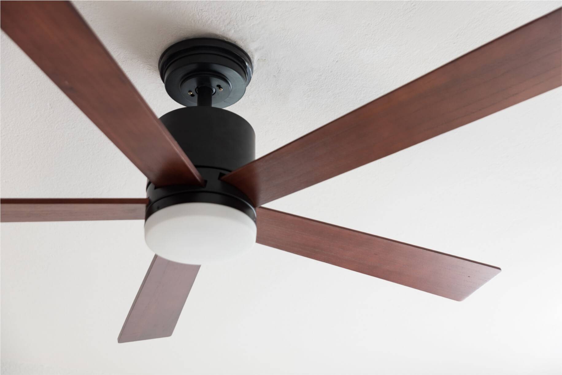 DC Deckenventilator Tibu Schwarz 132 mit LED