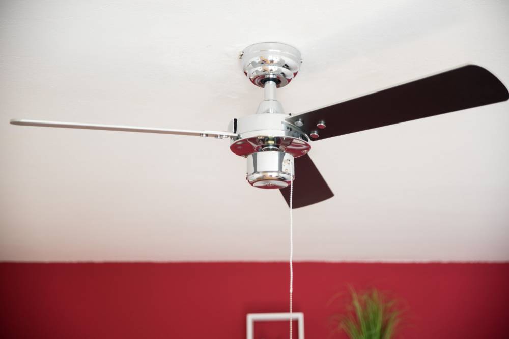 Deckenventilator Cyrus Chrom mit Zugkette
