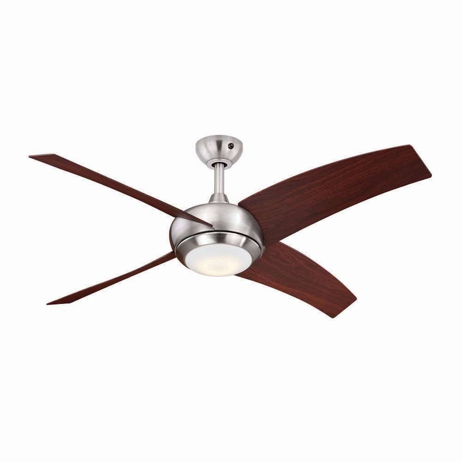 Deckenventilator Borealis Nussbaum mit LED Leuchte