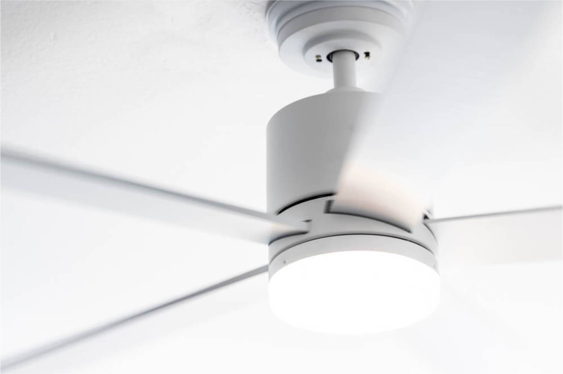 Energiespar Deckenventilator Tibu 132 cm Weiß mit LED