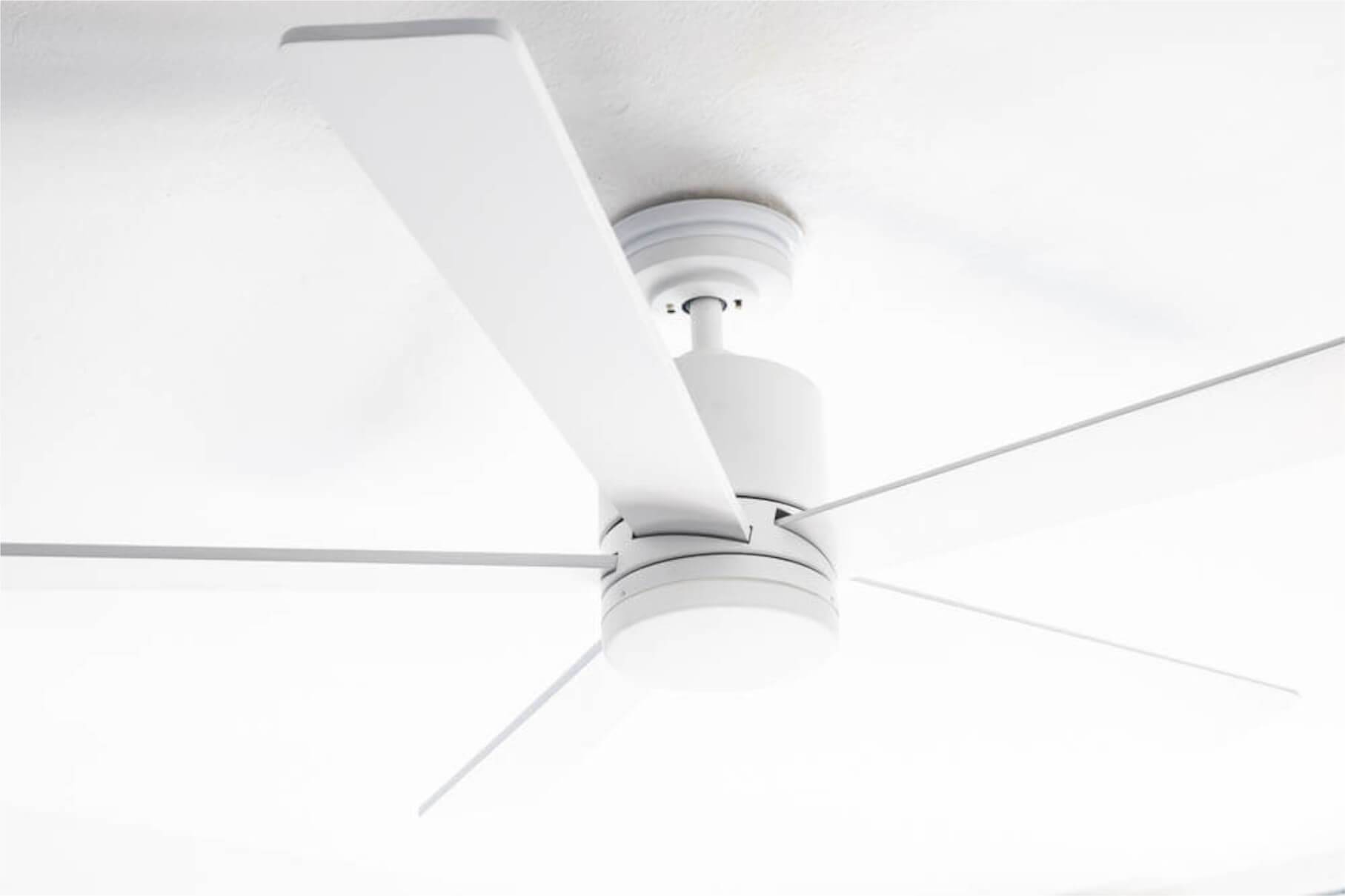 Energiespar Deckenventilator Tibu 132 cm Weiß mit LED