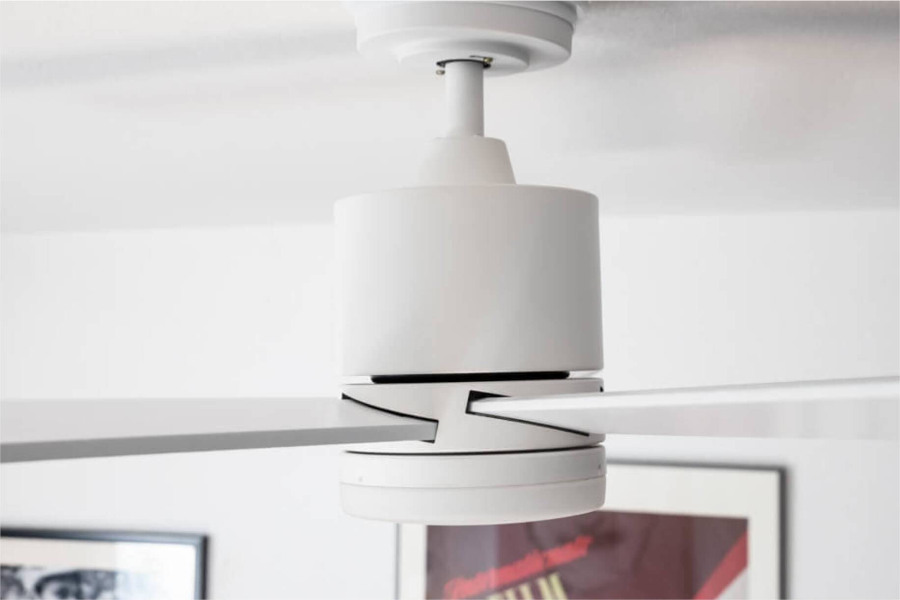 Energiespar Deckenventilator Tibu 132 cm Weiß mit LED