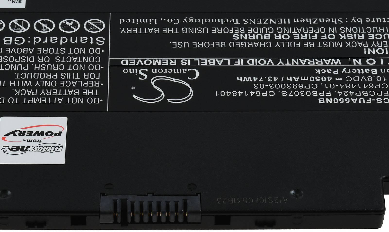 Powery Akku kompatibel mit Fujitsu Typ FPB0307S, 10,8V, Li-Ion