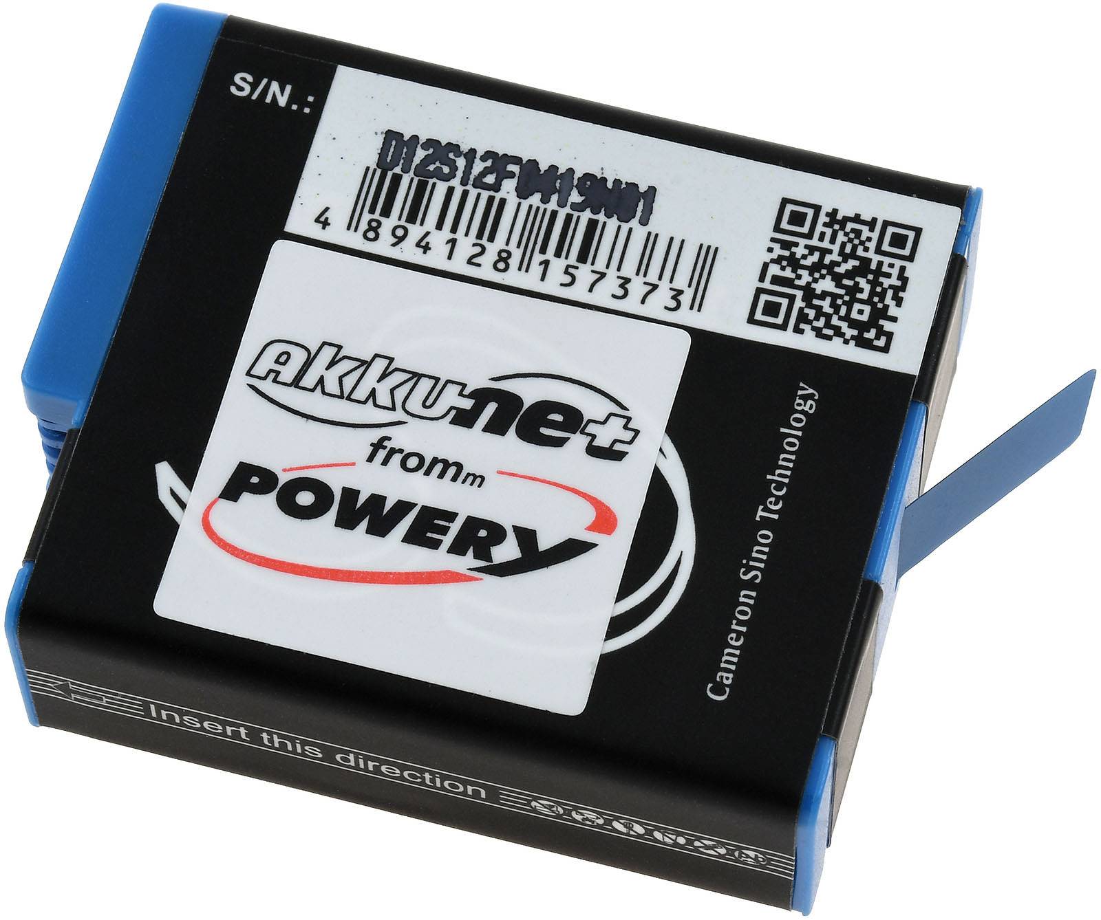 Powery Akku für Actioncam GoPro Hero 10, 3,85V, Li-Ion
