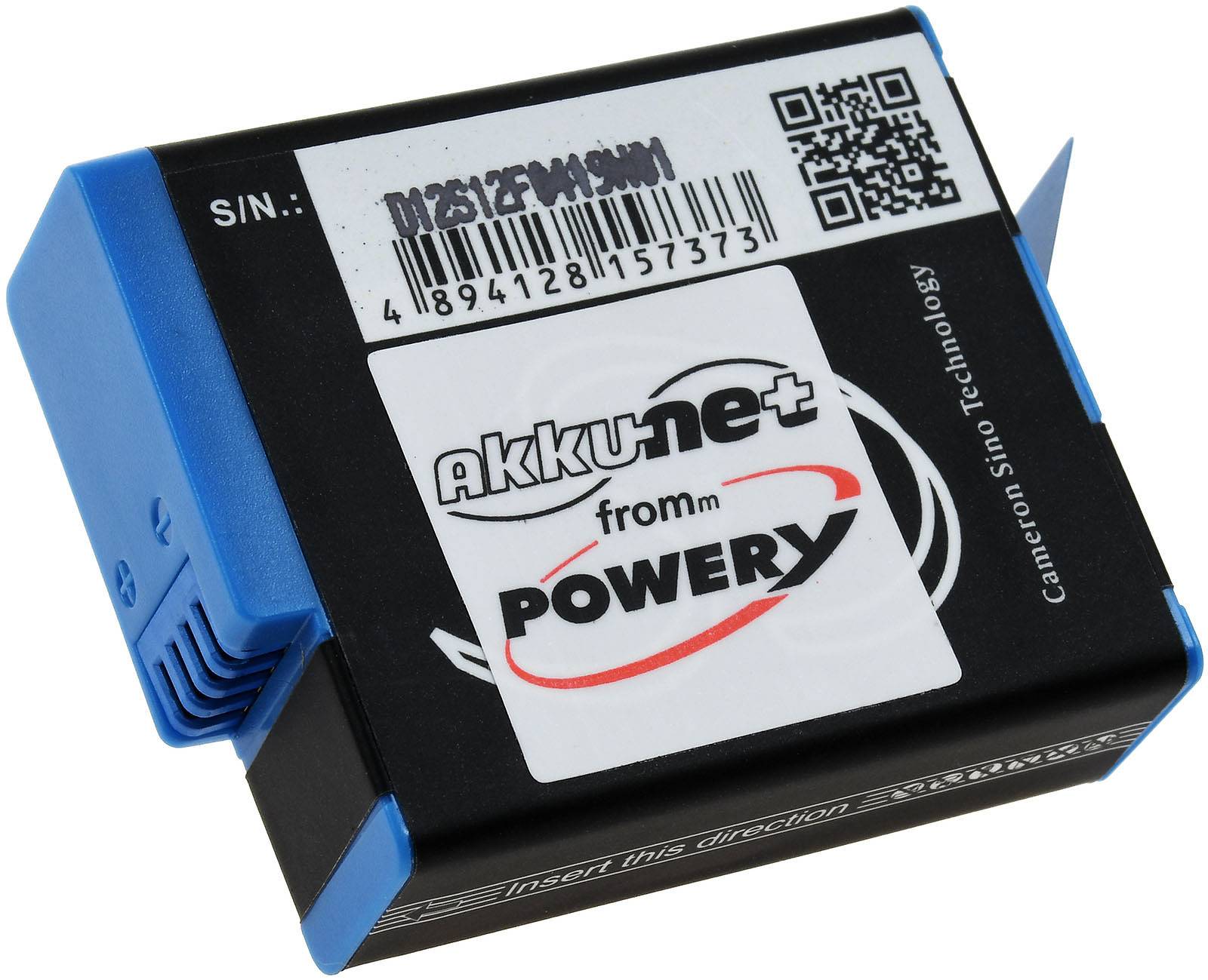 Powery Akku kompatibel mit GoPro Typ SPBL1B, 3,85V, Li-Ion