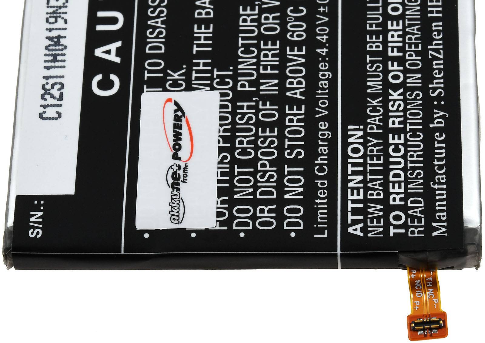 Powery Akku für Smartphone, Handy LG Velvet, 4G, 5G, 3,85V, Li-Polymer