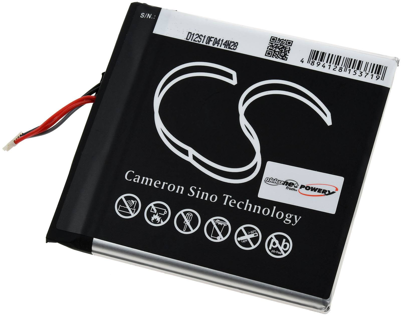 Powery Powerakku passend für Gaming-Konsole Nintendo Switch HAC-001, Typ HAC-003 u.a., 3,7V, Li-Polymer