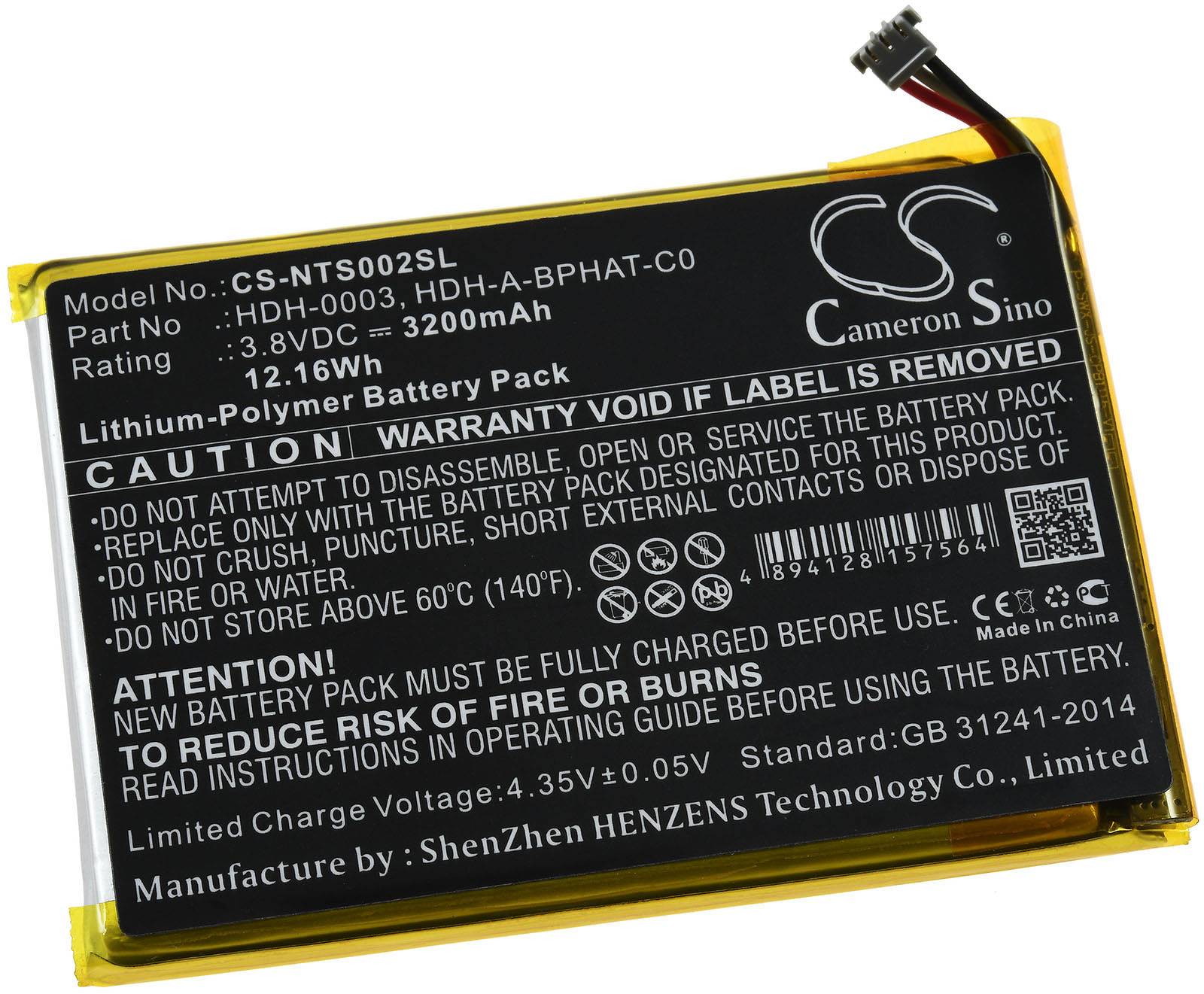 Powery Akku passend für Gaming Konsole Nintendo Switch Lite , HDH-001, Typ HDH-A-BPHAT-C0 u.a., 3,8V, Li-Polymer
