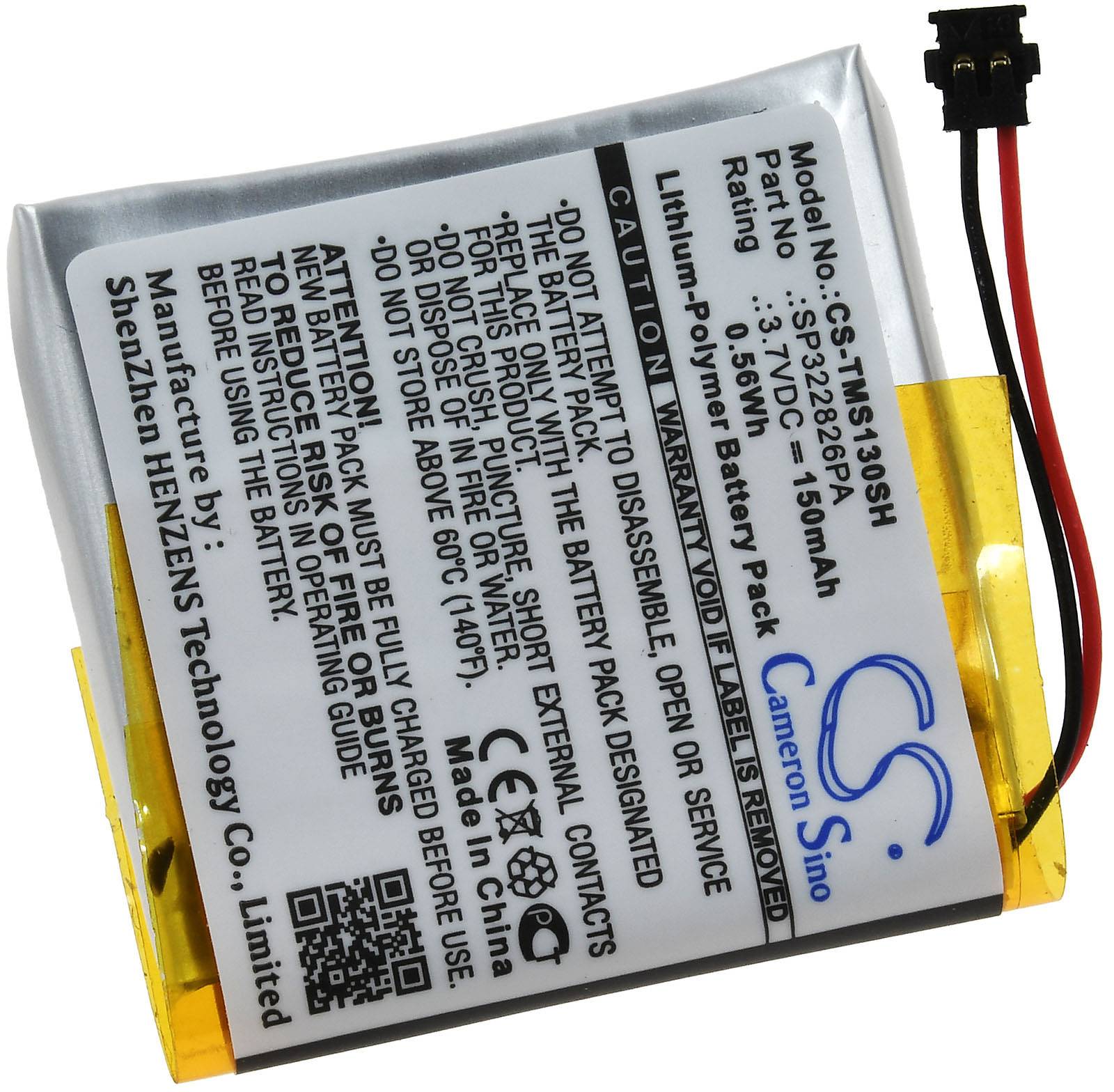 Powery Akku kompatibel mit TomTom Typ SP322826PA, 3,7V, Li-Polymer