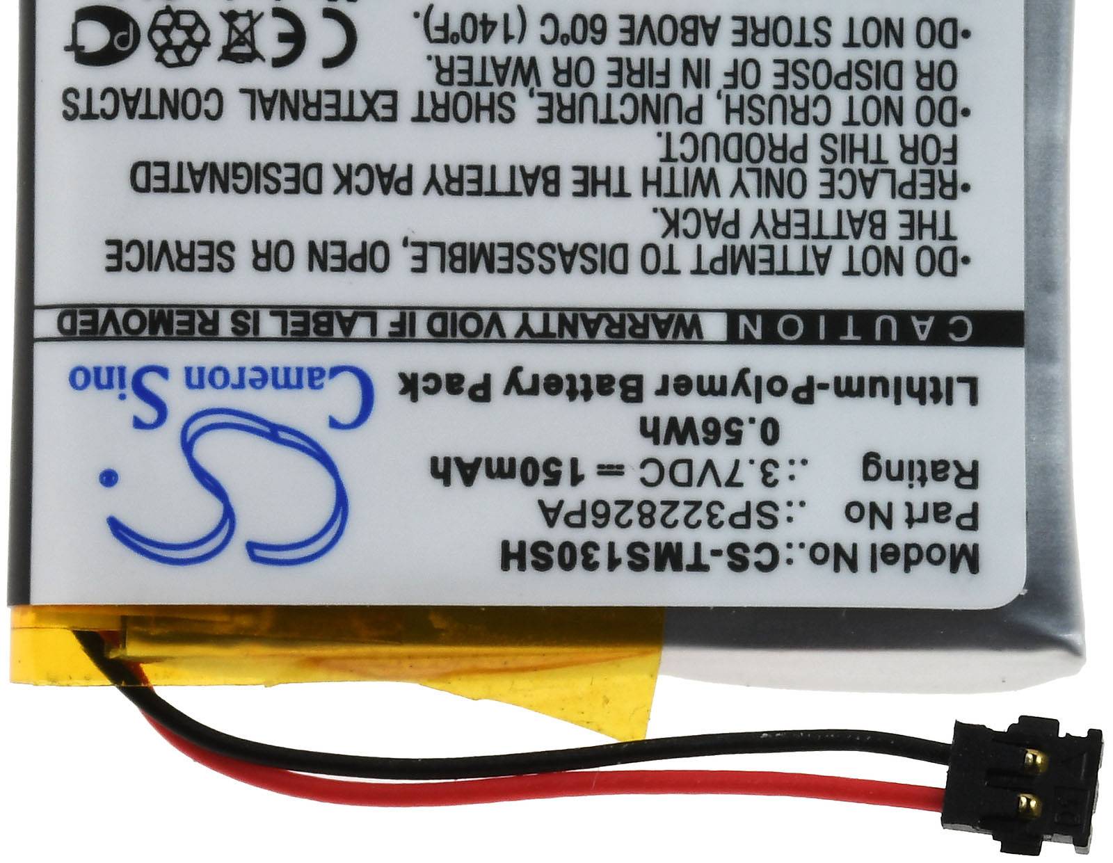Powery Akku kompatibel mit TomTom Typ SP322826PA, 3,7V, Li-Polymer