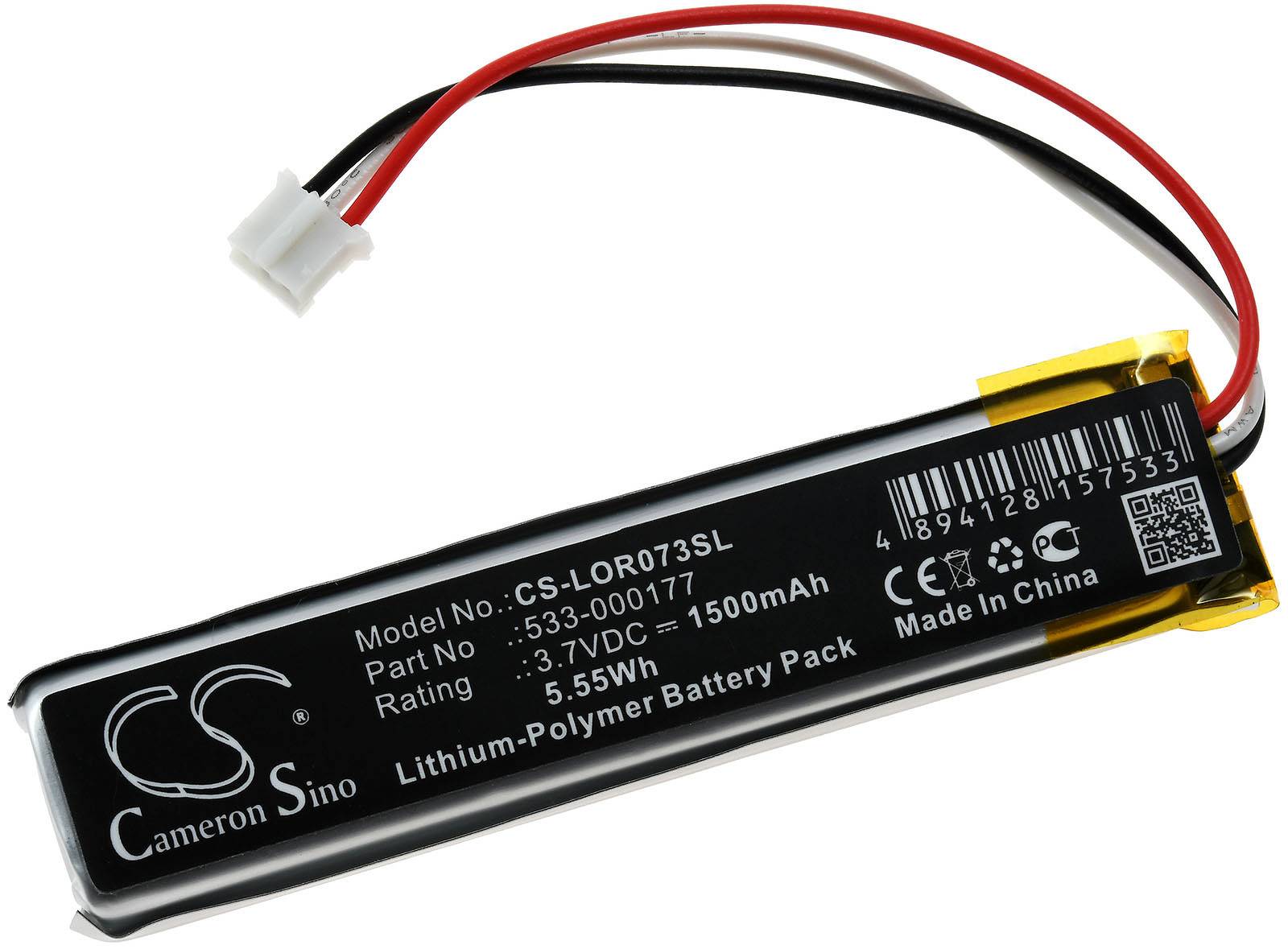 Powery Akku für Bluetooth PC-Tastatur Logitech MX Keys, 3,7V, Li-Polymer