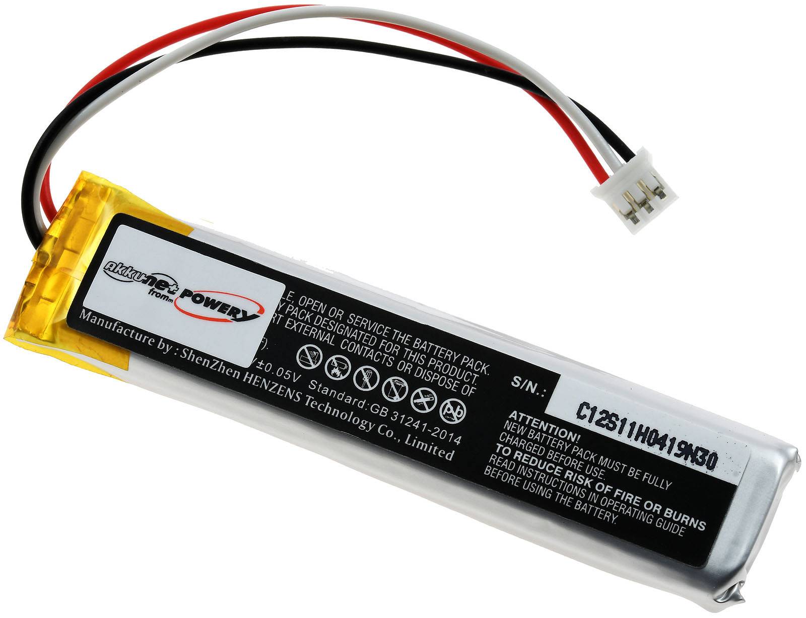 Powery Akku kompatibel mit Logitech Typ 533-000177, 3,7V, Li-Polymer