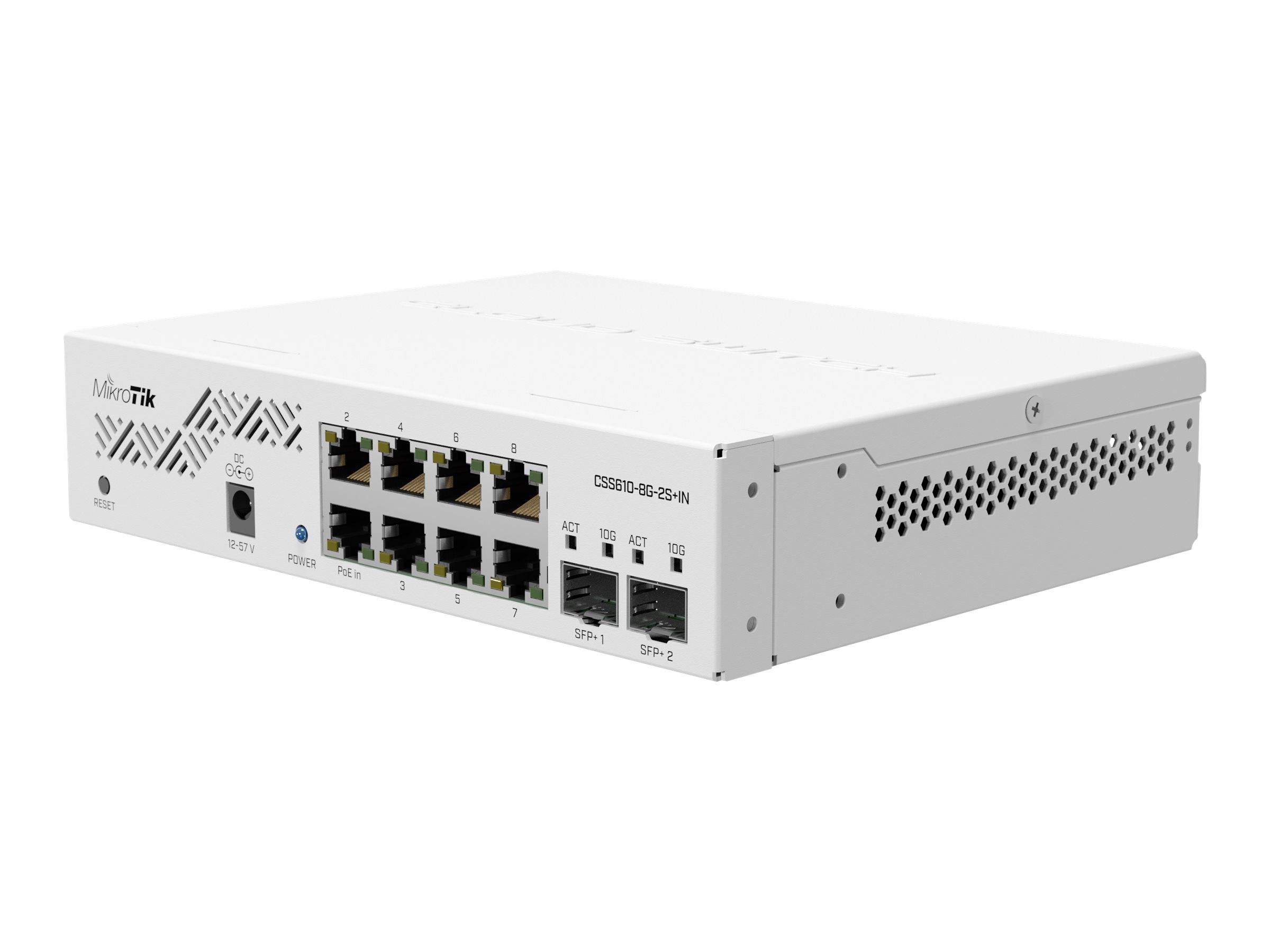 MikroTik Cloud Smart Switch CSS610-8G-2S+IN - Switch - Smart - 8 x 10/100/1000 +