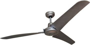 Industrie Deckenventilator Vourdries Silber