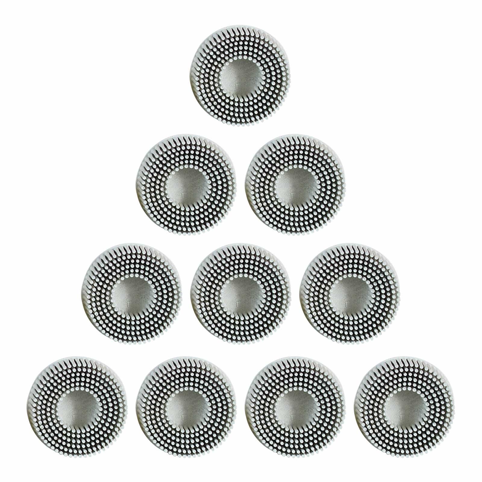 3M Roloc Bristle Disc 50mm 10 Stück - Körnung:K. 120 - weiß